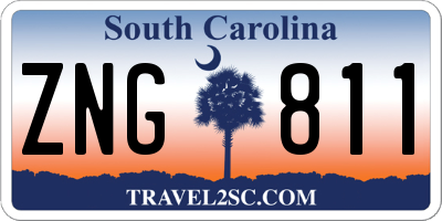 SC license plate ZNG811