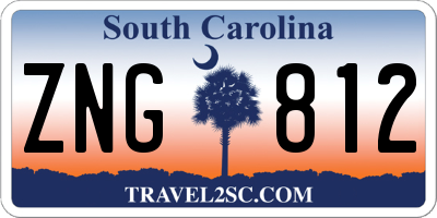 SC license plate ZNG812