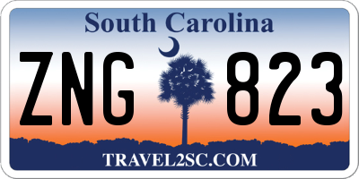 SC license plate ZNG823