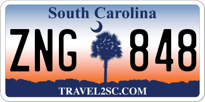 SC license plate ZNG848
