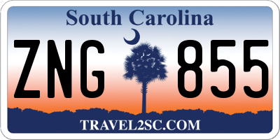 SC license plate ZNG855