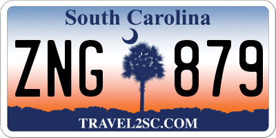 SC license plate ZNG879