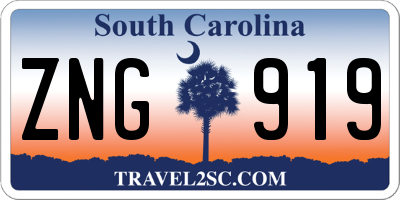 SC license plate ZNG919