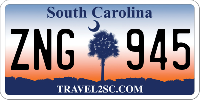 SC license plate ZNG945