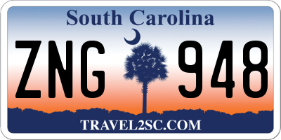 SC license plate ZNG948