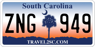 SC license plate ZNG949