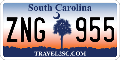 SC license plate ZNG955