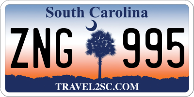 SC license plate ZNG995