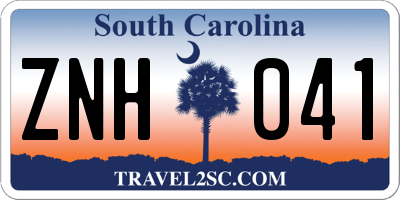 SC license plate ZNH041