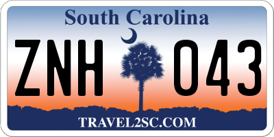 SC license plate ZNH043