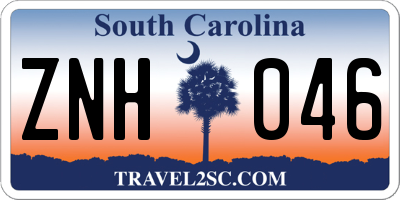 SC license plate ZNH046