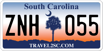 SC license plate ZNH055