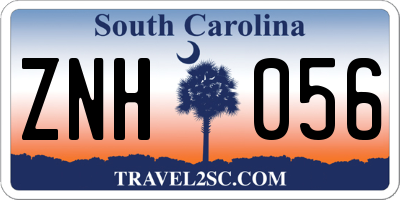 SC license plate ZNH056