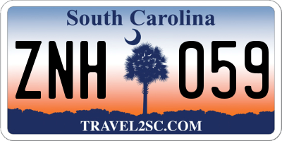 SC license plate ZNH059