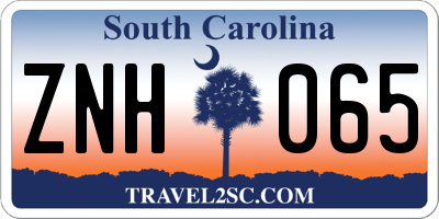 SC license plate ZNH065