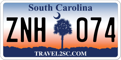 SC license plate ZNH074