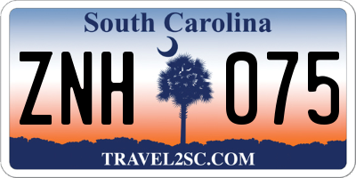 SC license plate ZNH075