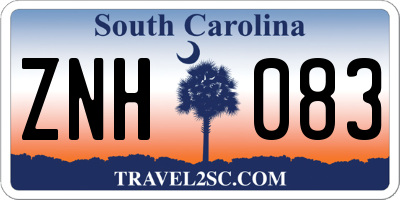 SC license plate ZNH083