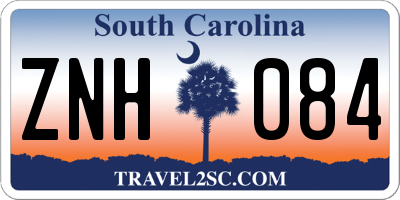 SC license plate ZNH084