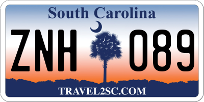 SC license plate ZNH089