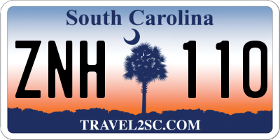 SC license plate ZNH110