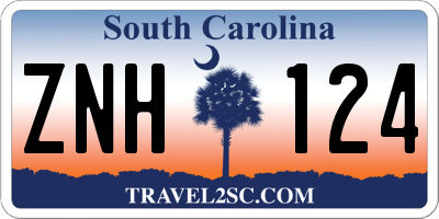 SC license plate ZNH124