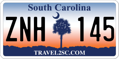 SC license plate ZNH145