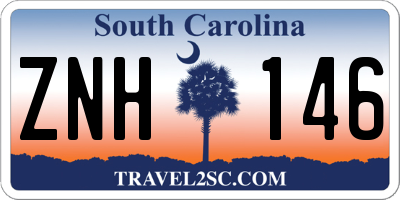 SC license plate ZNH146