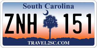 SC license plate ZNH151