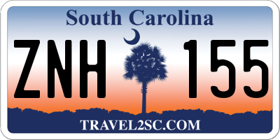 SC license plate ZNH155