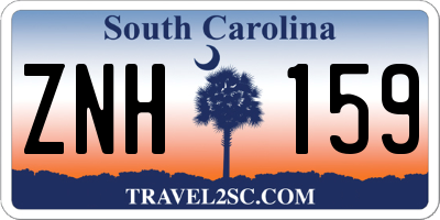 SC license plate ZNH159