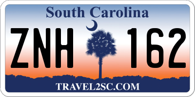SC license plate ZNH162