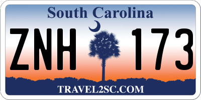 SC license plate ZNH173