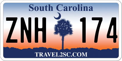 SC license plate ZNH174