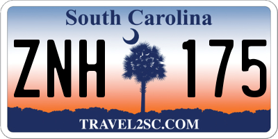 SC license plate ZNH175