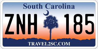 SC license plate ZNH185