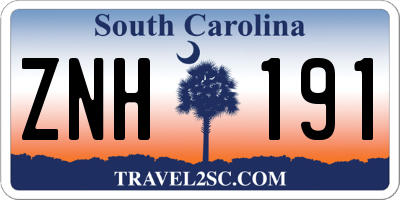 SC license plate ZNH191