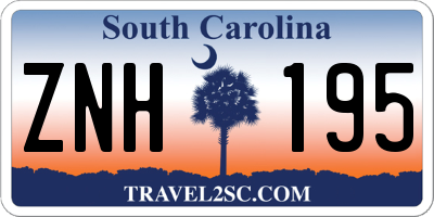 SC license plate ZNH195