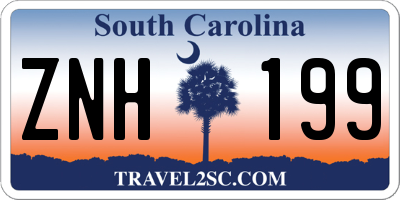 SC license plate ZNH199