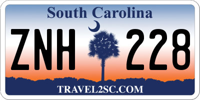 SC license plate ZNH228