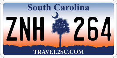 SC license plate ZNH264