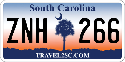 SC license plate ZNH266