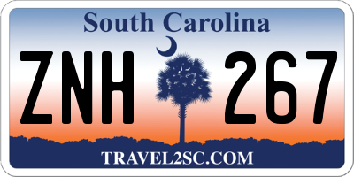 SC license plate ZNH267