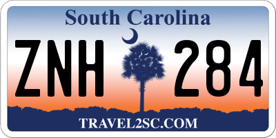 SC license plate ZNH284