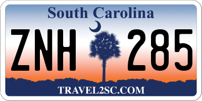 SC license plate ZNH285