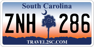 SC license plate ZNH286