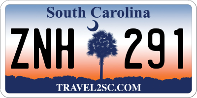 SC license plate ZNH291