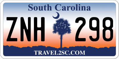 SC license plate ZNH298