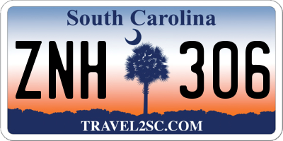 SC license plate ZNH306