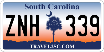 SC license plate ZNH339